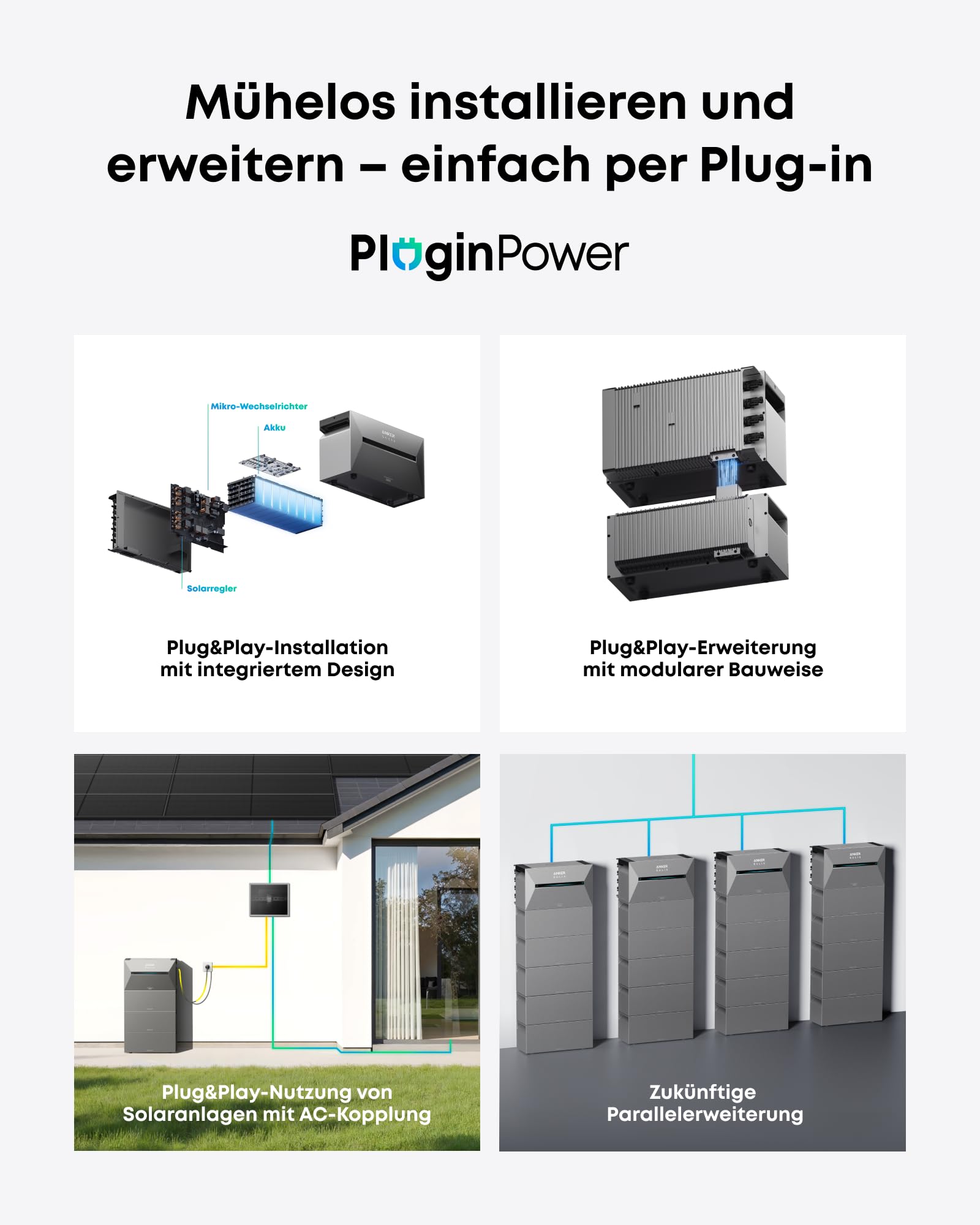 Anker SOLIX 3 Pro Balkonkraftwerk 2.68 kWh Speicher