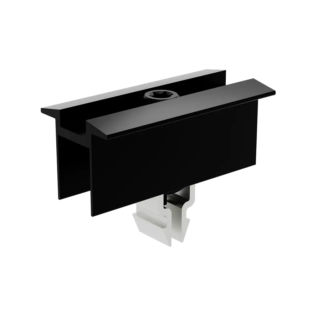 Mittelklemme Klick System schwarz, eloxiert - 30 mm