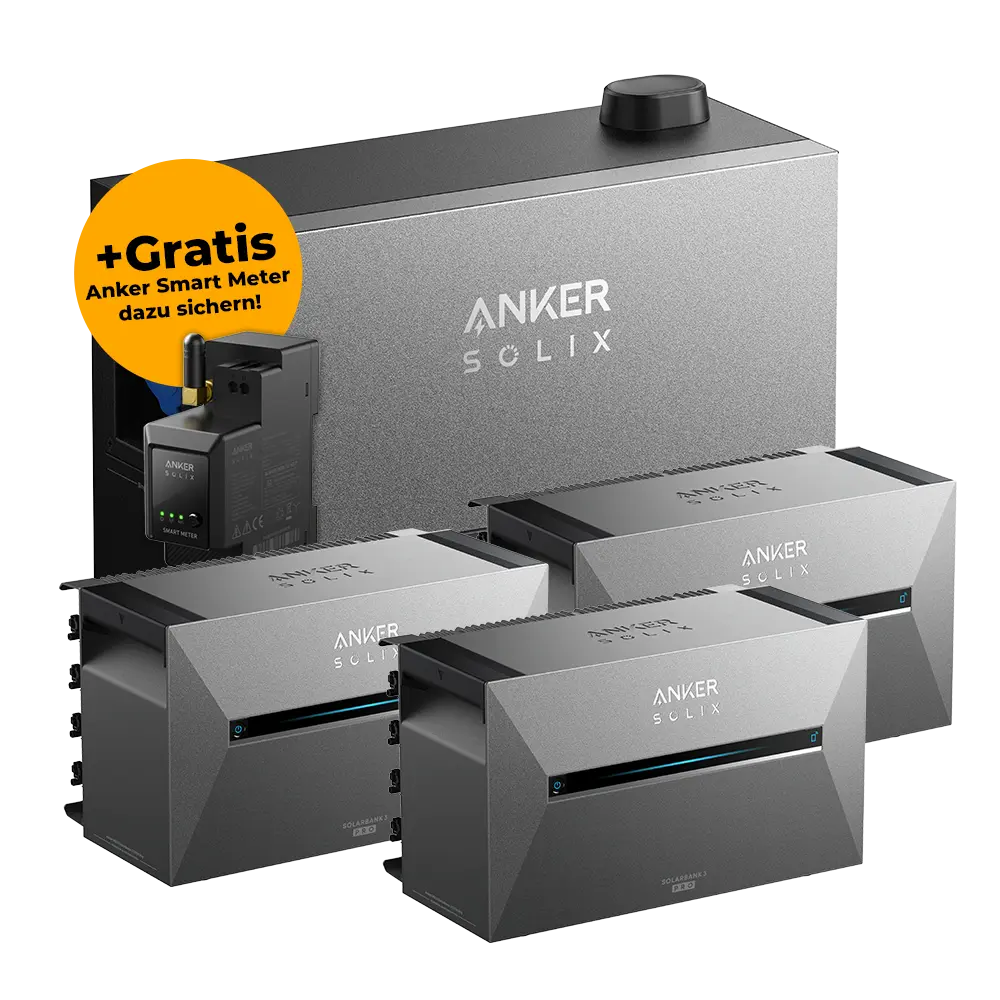 Anker SOLIX Power Dock Set mit 3x Solarbank 3 Pro inkl. Smart Meter