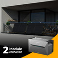 Balkonkraftwerk 1000W/800W mit Speicher Anker SOLIX 3 Pro - Komplettset Gitterbalkon