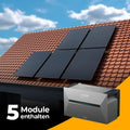 Solarkraftwerk 2500W mit Speicher Anker SOLIX 3 Pro - Komplettset Schrägdach