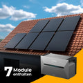 Solarkraftwerk 3500W mit Speicher Anker SOLIX 3 Pro - Komplettset Schrägdach