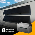 Solarkraftwerk 4000W mit Speicher Anker SOLIX 3 Pro - Komplettset Wandmontage