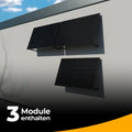 Balkonkraftwerk 1500W – Komplettset Wandmontage