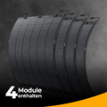 Balkonkraftwerk 900W mit flexiblen Solarmodulen ohne Speicher - Set